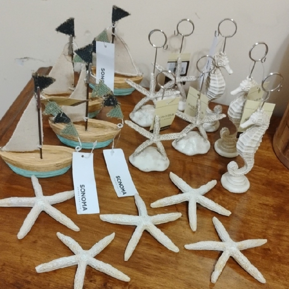 Sonoma Coastal Theme Decor Set - Total 16 Pieces